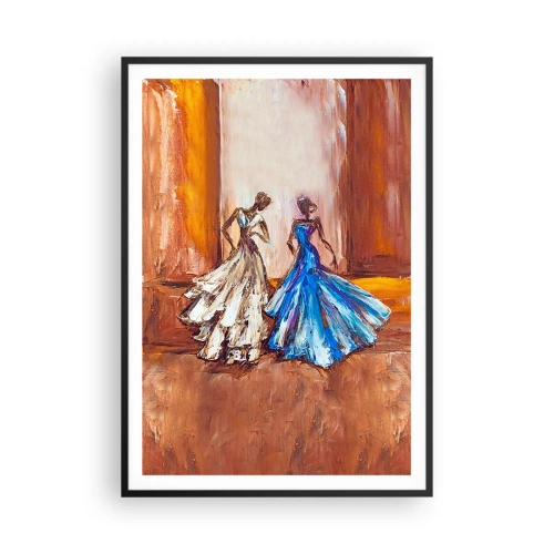 Pôster com moldura preta - Uma bela dupla - 70x100 cm