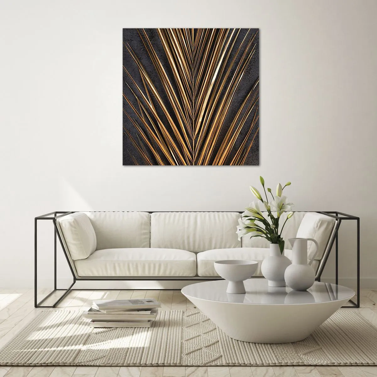 Quadro em vidro - Ouro dos trópicos - 50x50 cm