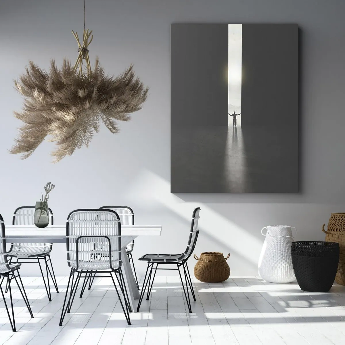 Quadro em tela - Um passo para um futuro brilhante - 45x80 cm