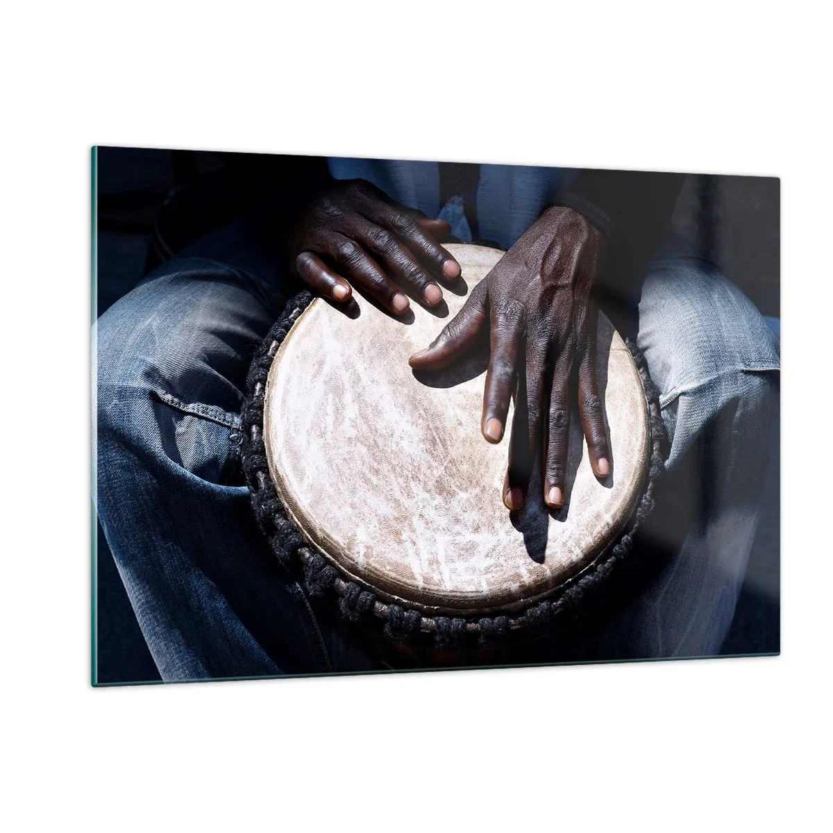 Quadro em vidro - Viva no seu próprio ritmo - 120x80 cm