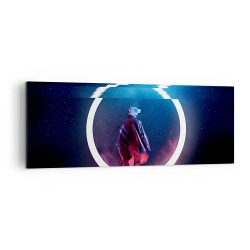 Quadro em tela - Entre Mundos - 140x50 cm