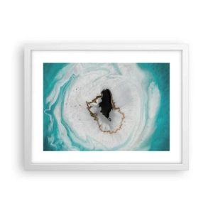 Pôster em moldura branca - Penetrar no interior - 40x30 cm