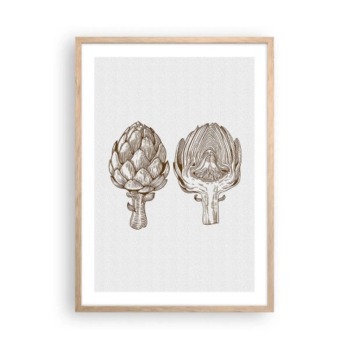 Pôster com moldura de carvalho claro - Aula de anatomia - 50x70 cm