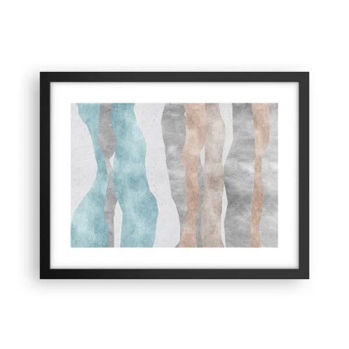 Pôster com moldura preta - Um estudo de proximidade - 40x30 cm