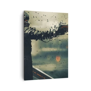 Quadro em tela - Arma letal - seu próprio Exterminador do Futuro - 50x70 cm