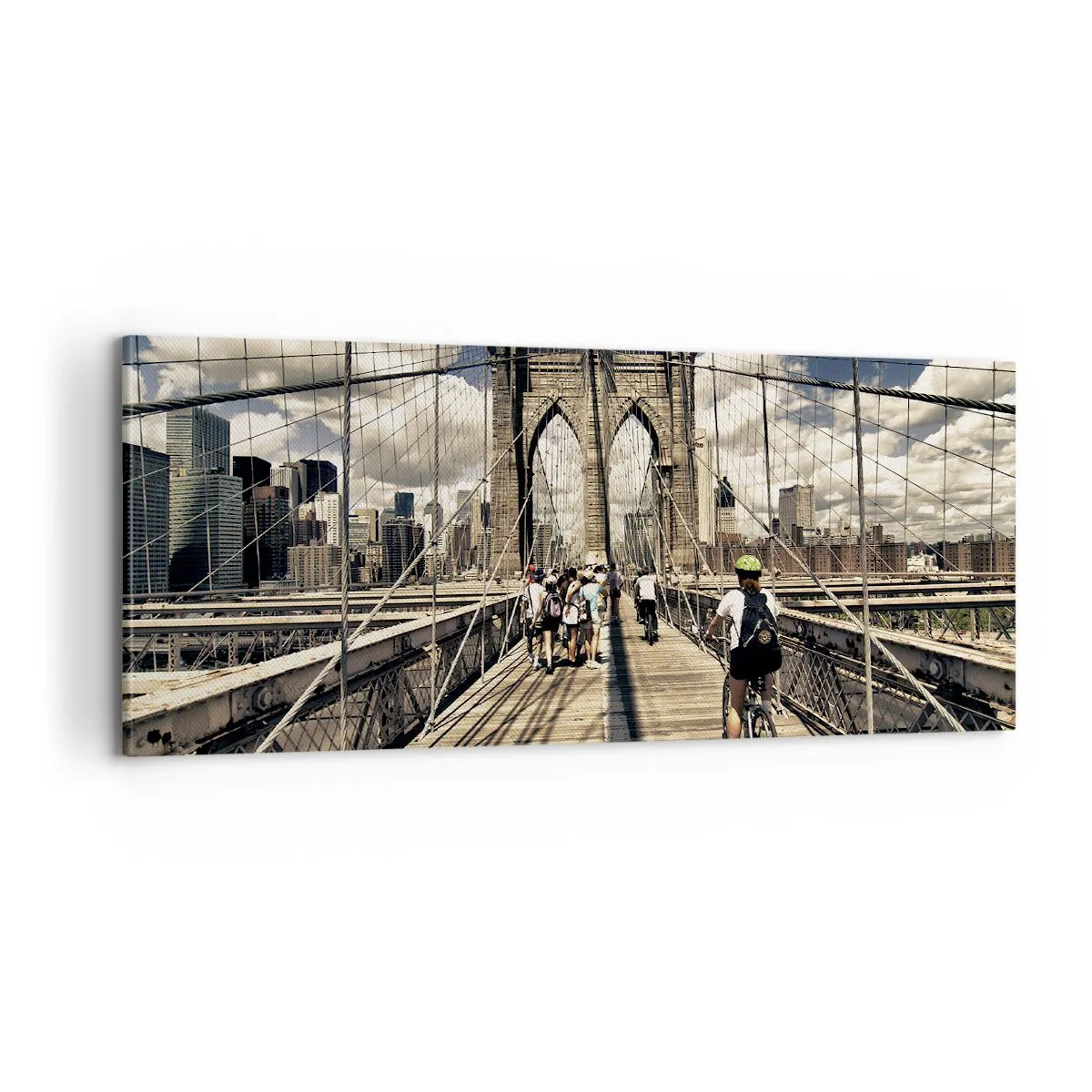 Quadro em tela - Direto para o coração da cidade - 100x40 cm