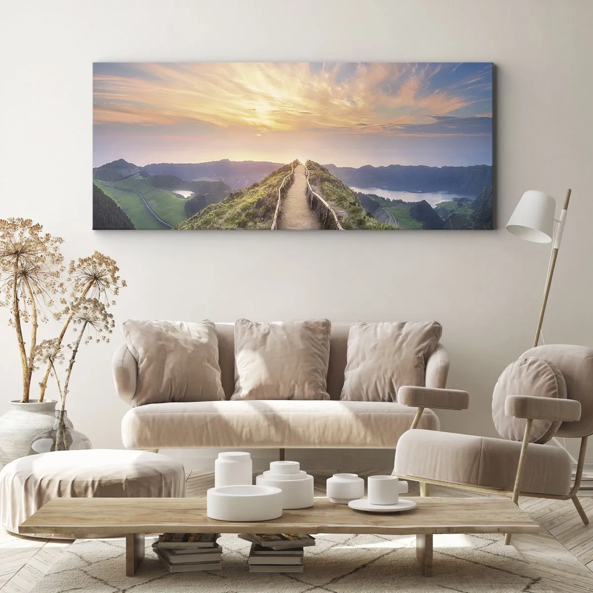 Quadro em tela - Perto do céu - 100x40 cm