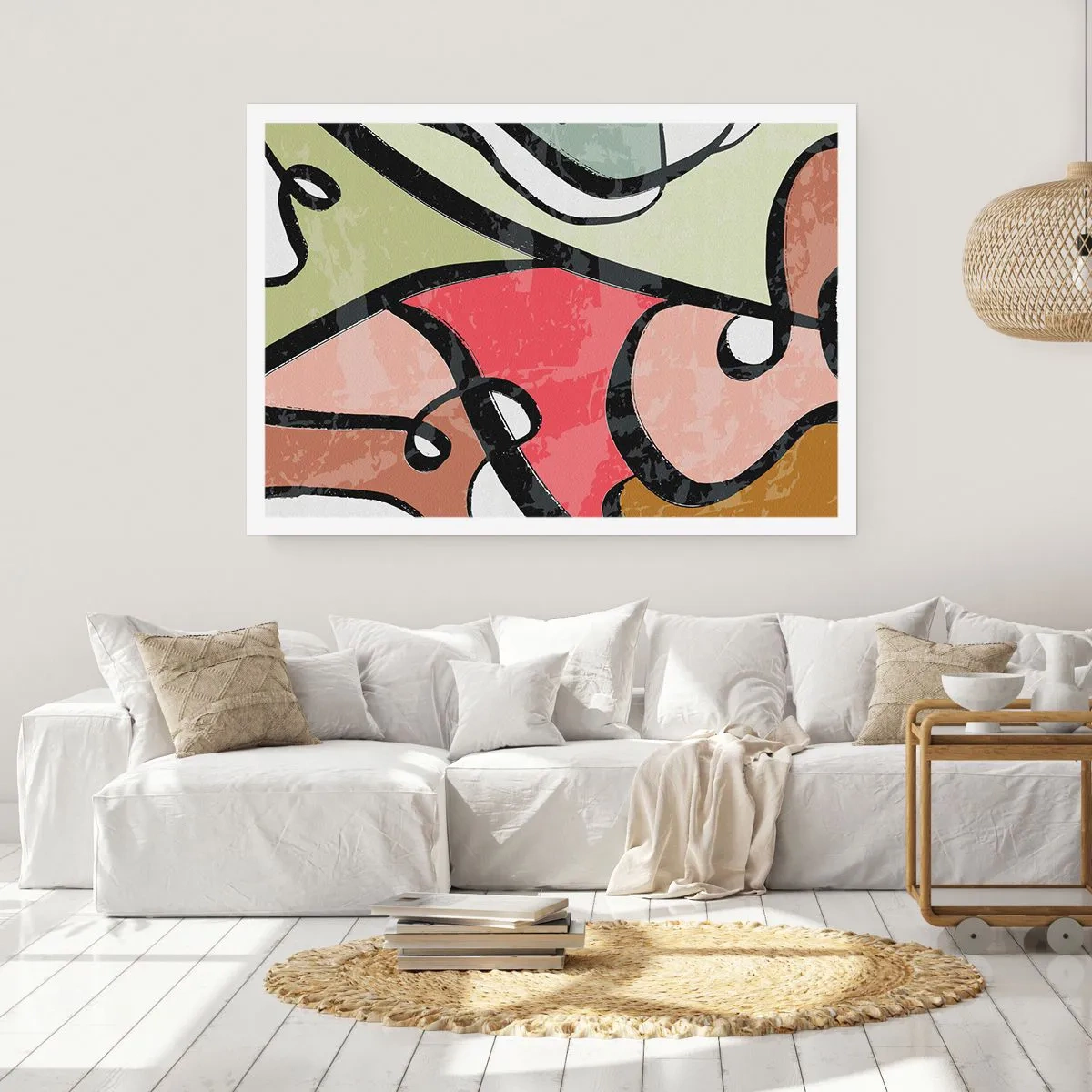 Pôster - Piruetas entre cores - 70x50 cm