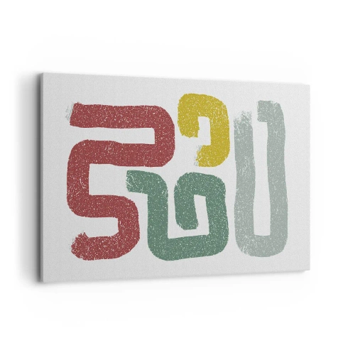 Quadro em tela - Em uma língua desconhecida - 120x80 cm