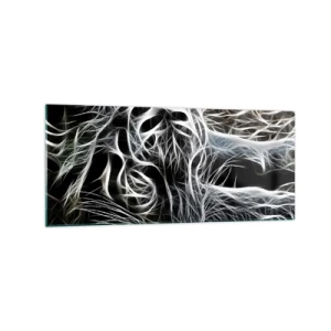 Quadro em vidro - Um estudo da leveza do gato - 120x50 cm