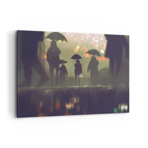 Quadro em tela - Da perspectiva de uma gota de chuva - 100x70 cm