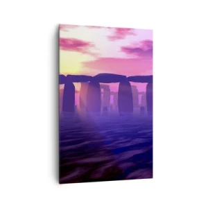 Quadro em tela - O mistério do amanhecer no nevoeiro - 80x120 cm