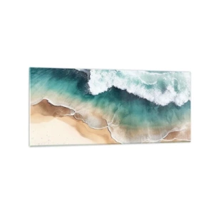 Quadro em vidro - O eterno encontro - 120x50 cm