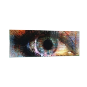 Quadro em vidro - Pode olhar para a alma - 90x30 cm