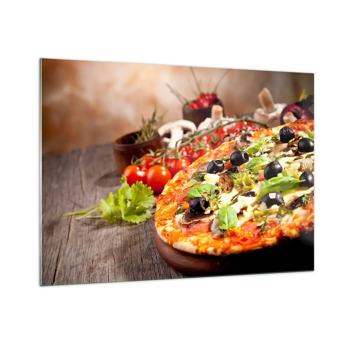 Quadro em vidro - Ingredientes telúricos - 100x70 cm