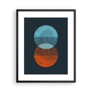 Pôster com moldura preta - Fantasia astronómica - 40x50 cm