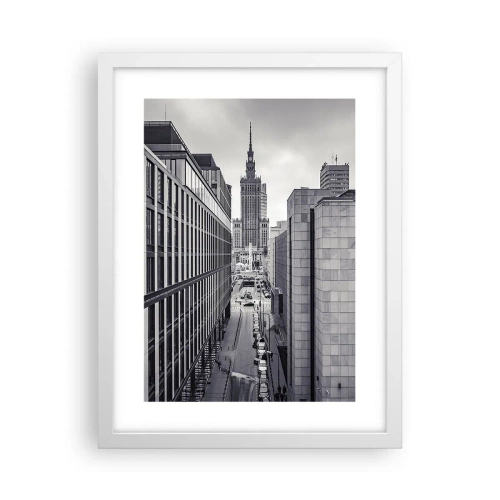 Pôster em moldura branca - Vale de Varsóvia - 30x40 cm