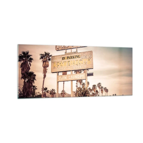 Quadro em vidro - O tempo parou aqui - 100x40 cm