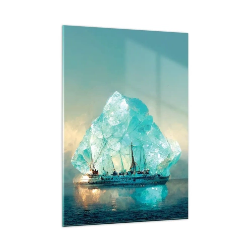 Quadro em vidro - Diamante Ártico - 50x70 cm