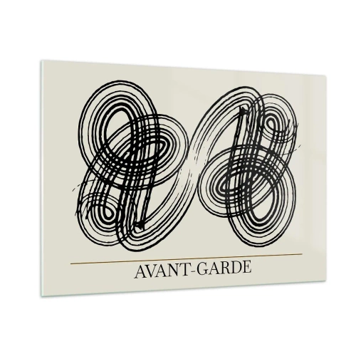 Quadro em vidro - Saiu espontaneamente - 100x70 cm