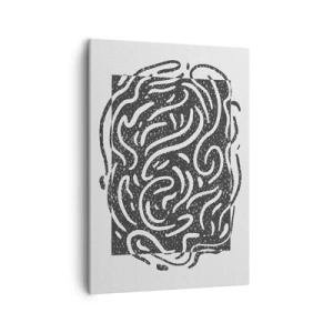 Quadro em tela - Resumo: dança da alegria - 50x70 cm