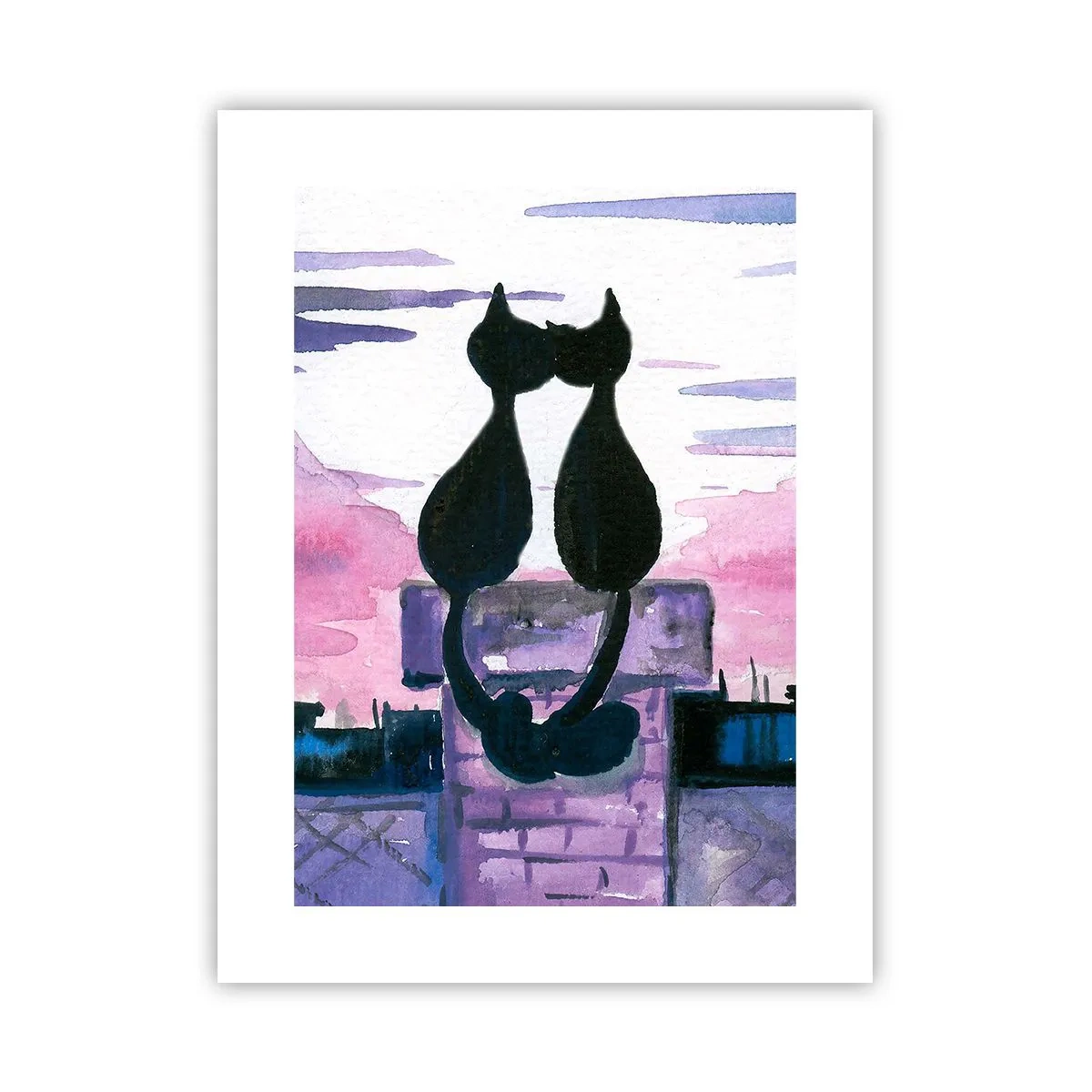 Pôster - Rendez-vous sob a lua - 30x40 cm