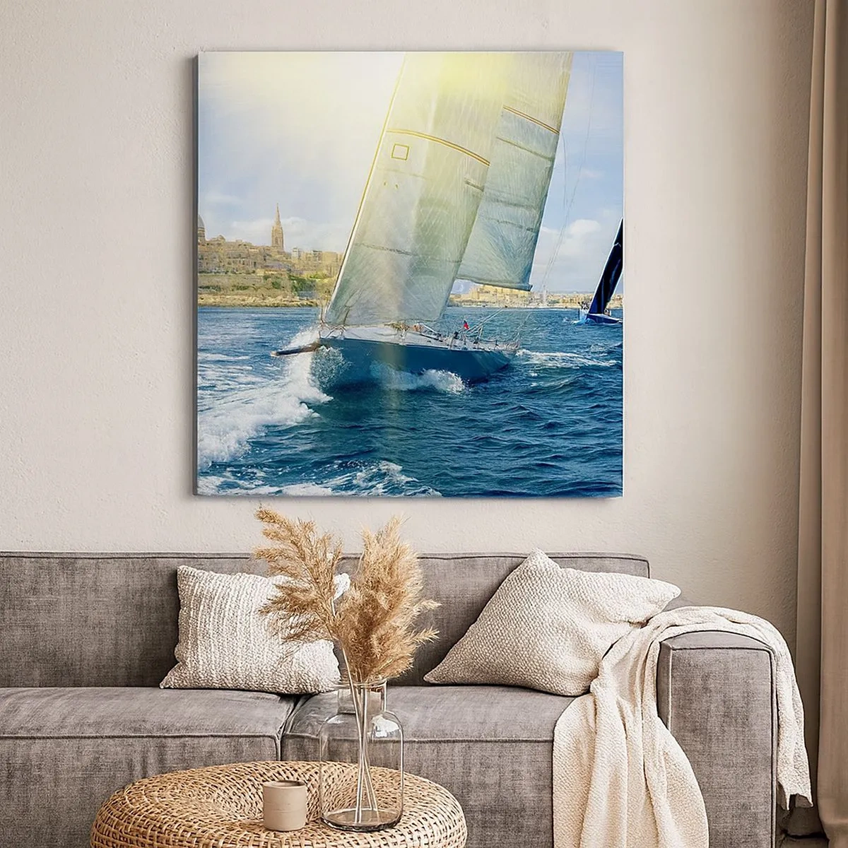 Quadro em tela - É hora de deixar a cidade - 30x30 cm