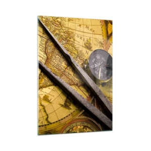 Quadro em vidro - Onde estão esses tesouros? - 50x70 cm