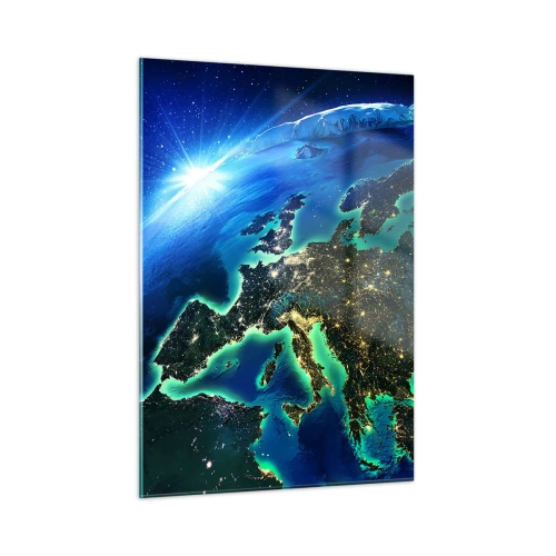 Quadro em vidro - Uma Europa cintilante - 50x70 cm