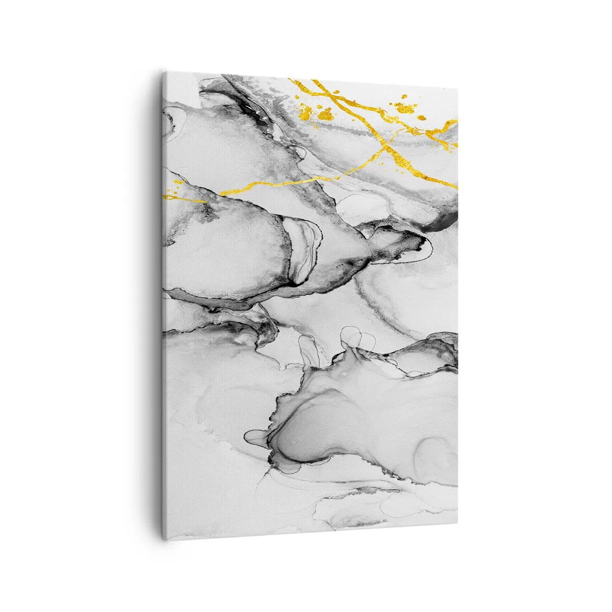 Quadro em tela - Composição dourada - 50x70 cm