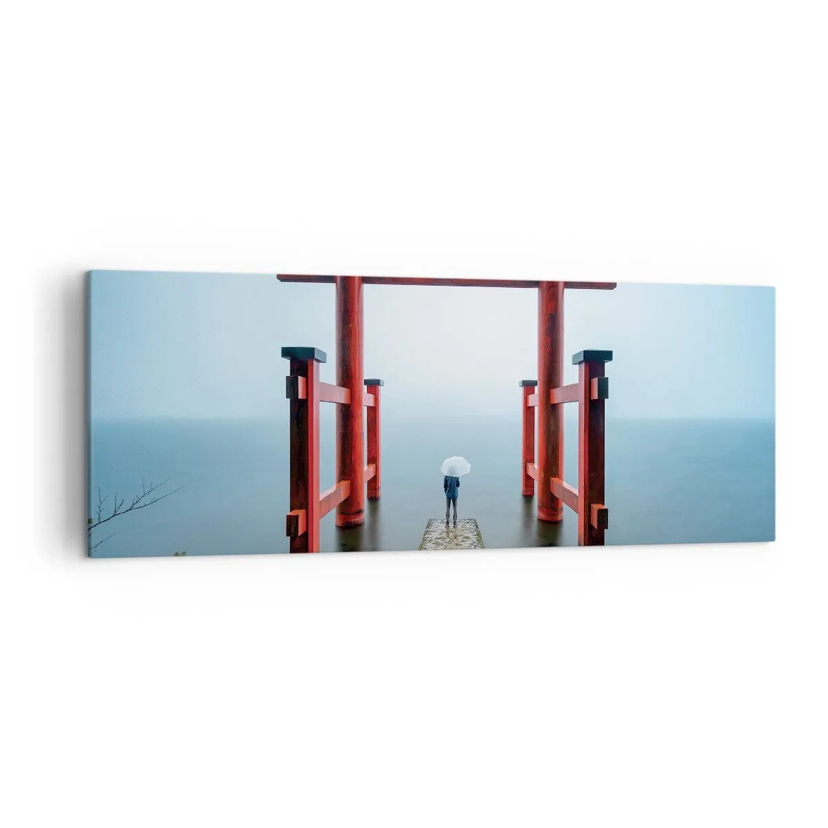 Quadro em tela - Devaneio japonês - 140x50 cm
