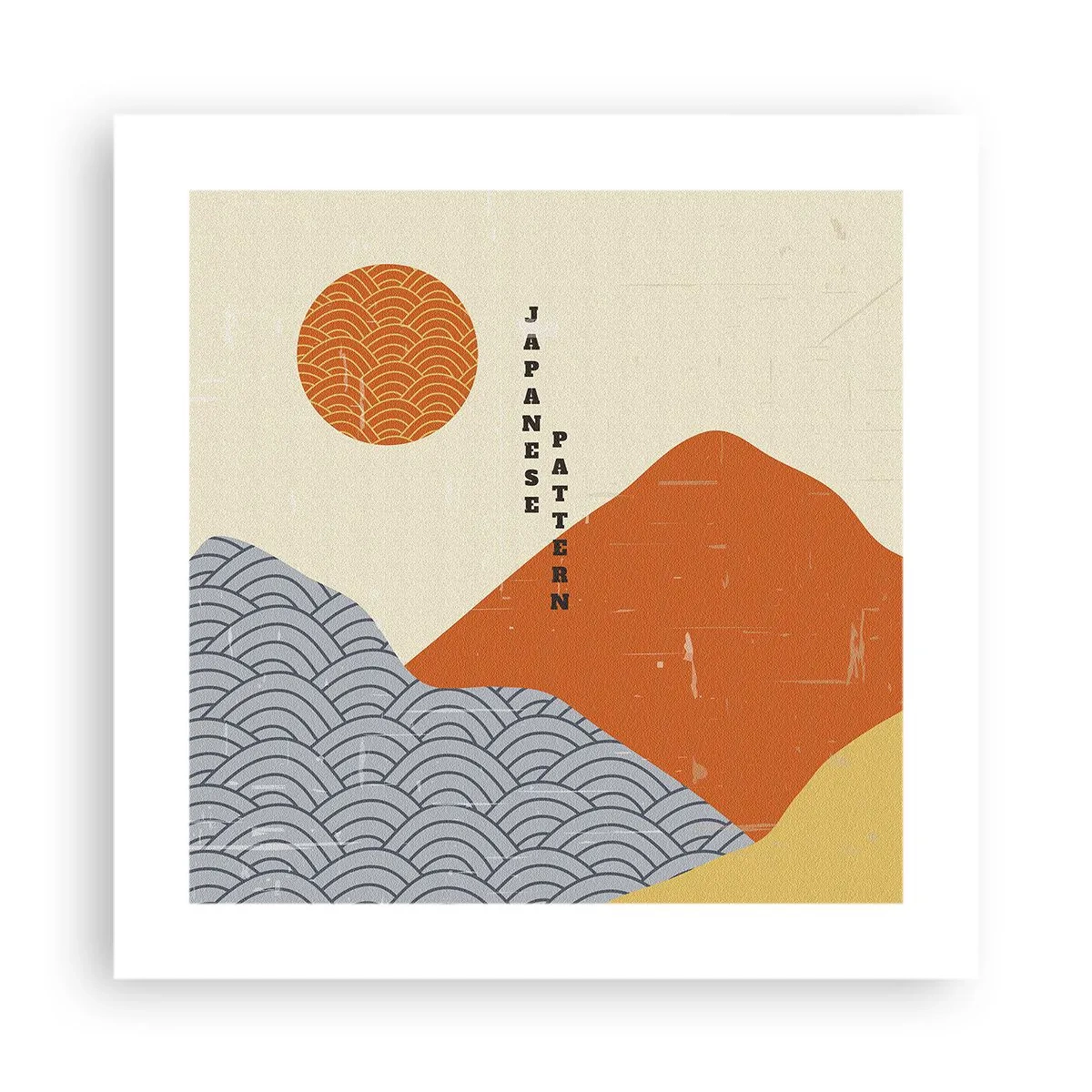 Pôster - No espírito japonês - 40x40 cm