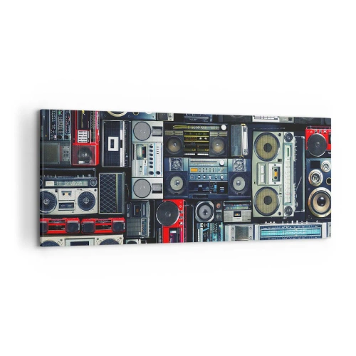 Quadro em tela - Saudades dos anos 80. - 100x40 cm