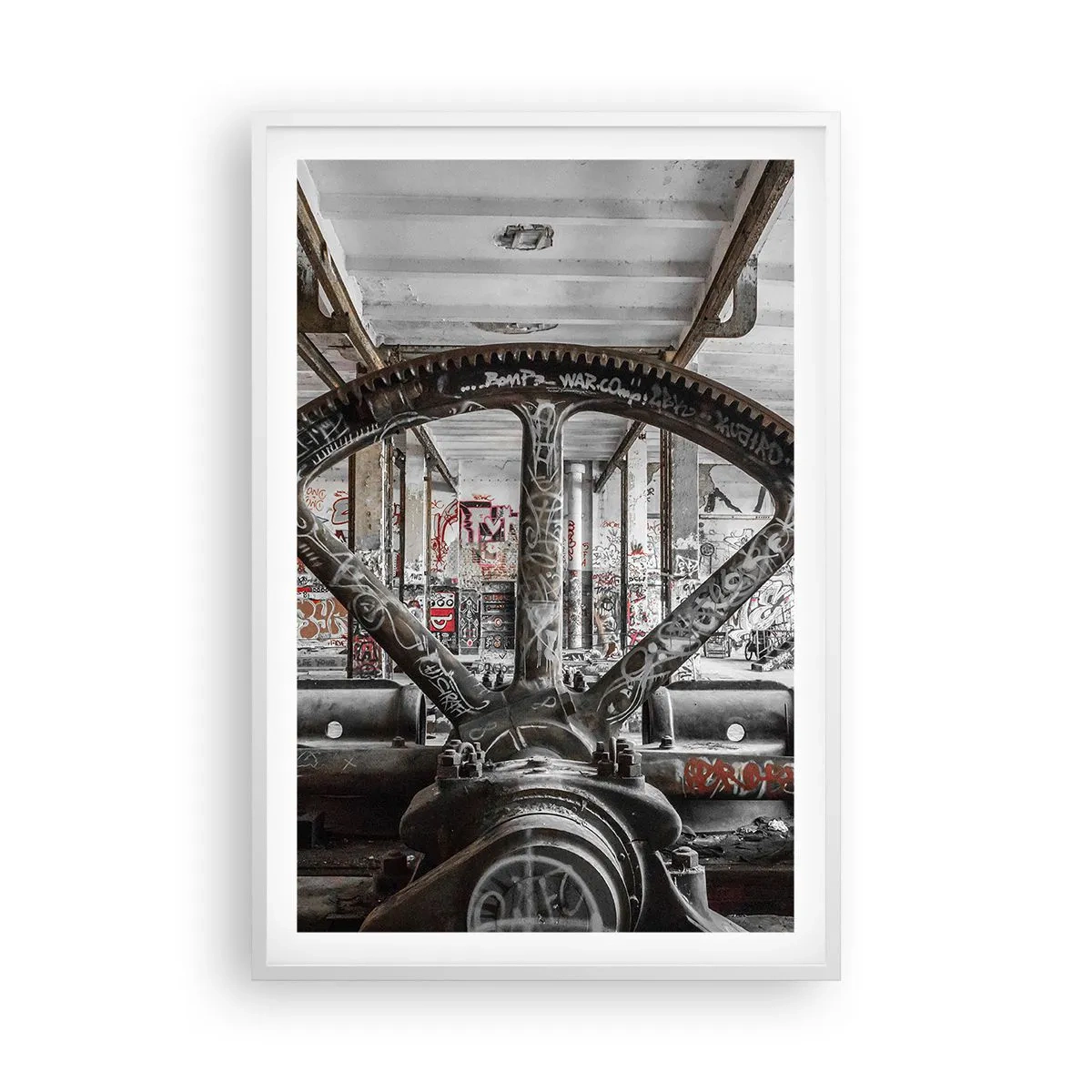 Pôster em moldura branca - A vida secreta da fábrica - 61x91 cm