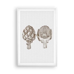 Pôster em moldura branca - Aula de anatomia - 61x91 cm