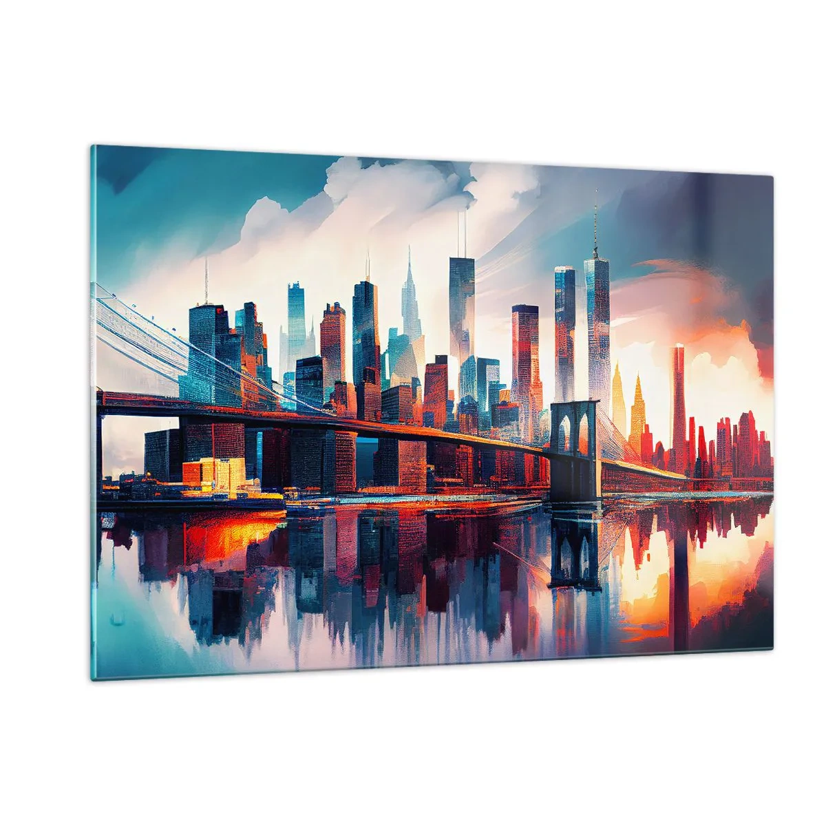 Quadro em vidro - Nova York dos sonhos - 120x80 cm