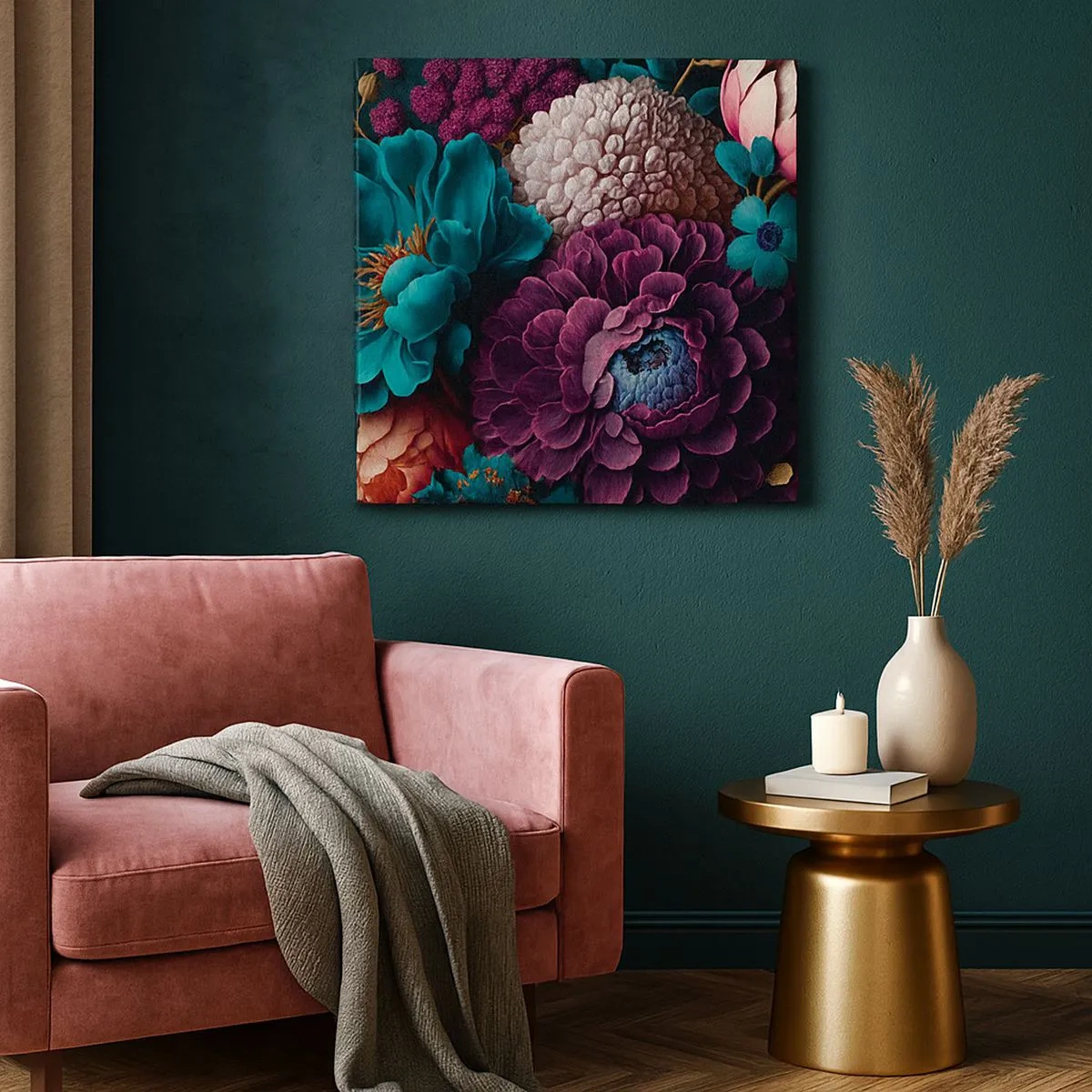 Quadro em tela - Natureza em abundância - 30x30 cm