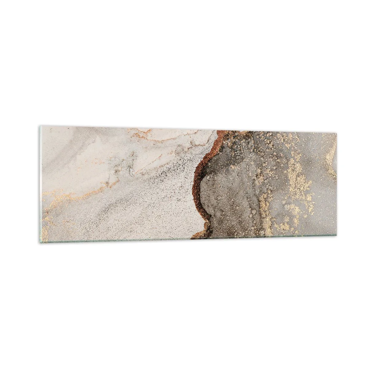 Quadro em vidro - No limite das cores - 90x30 cm