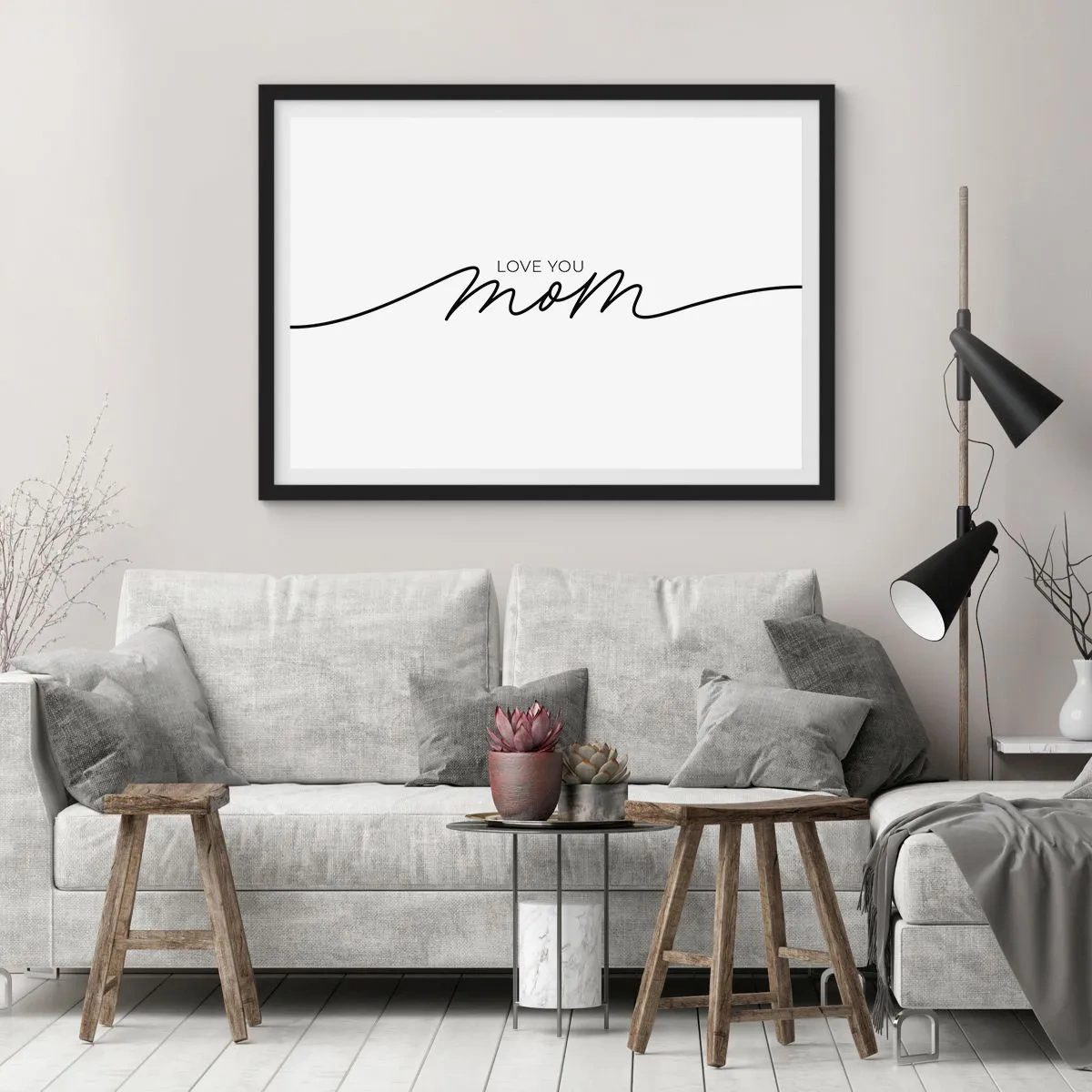 Pôster com moldura preta - Uma grande emoção - 50x40 cm