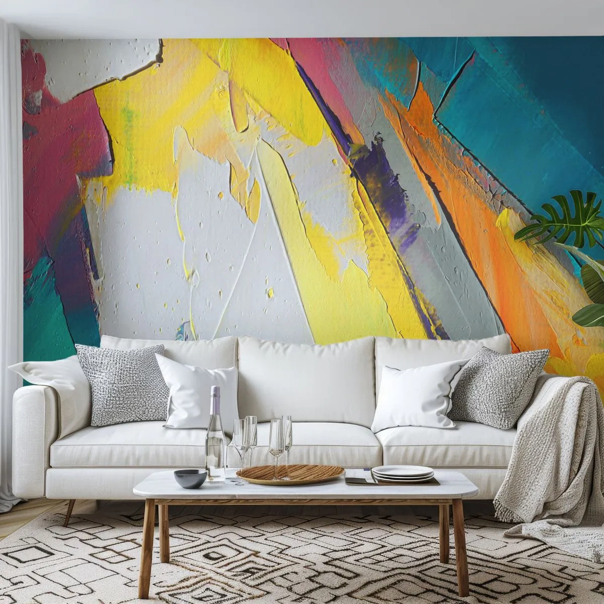 Papel de Parede Premium Canvas - Anatomia da luz - Abstração, Pedaço, 3D - 400x280 cm