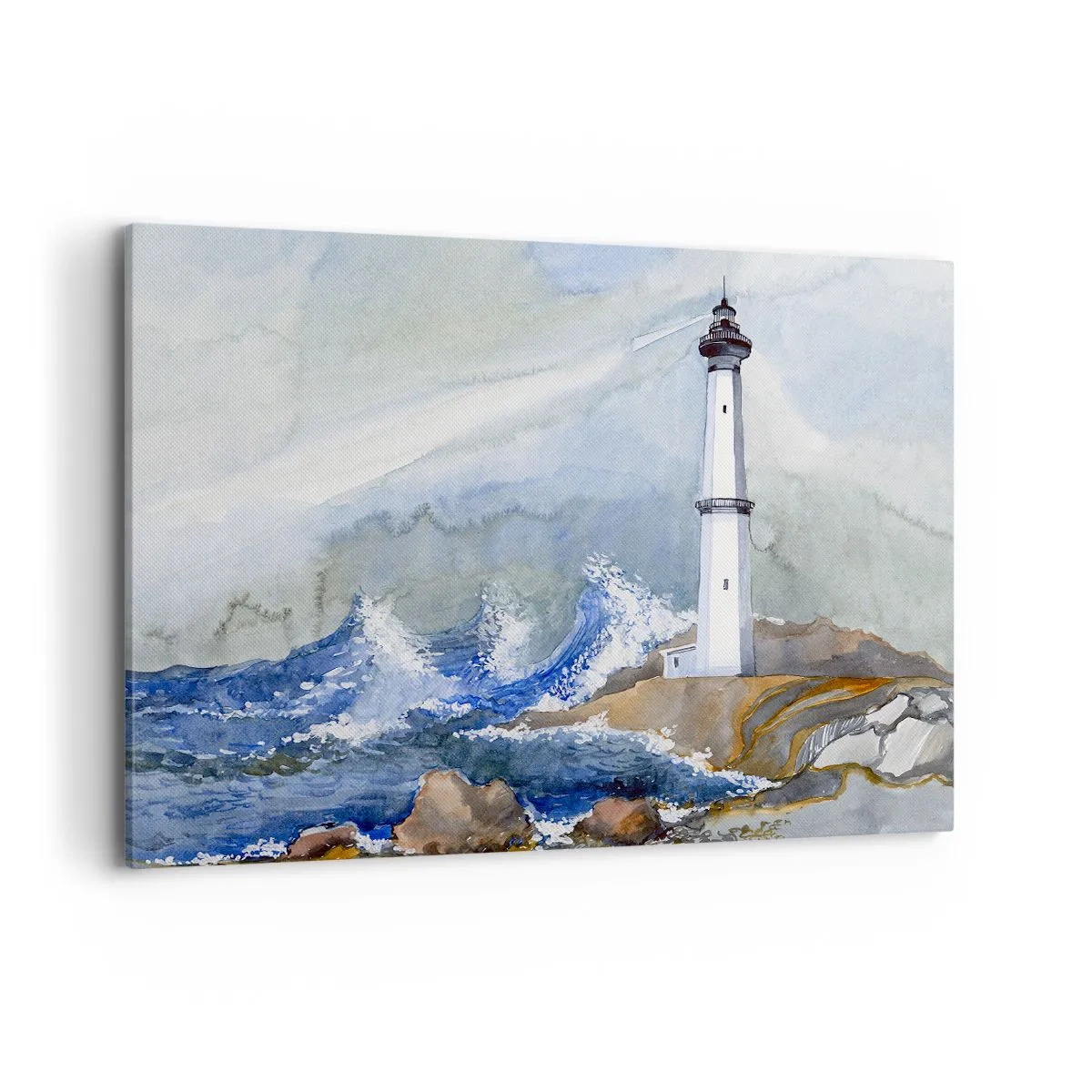 Quadro em tela - Contra as trevas e a tempestade - 100x70 cm