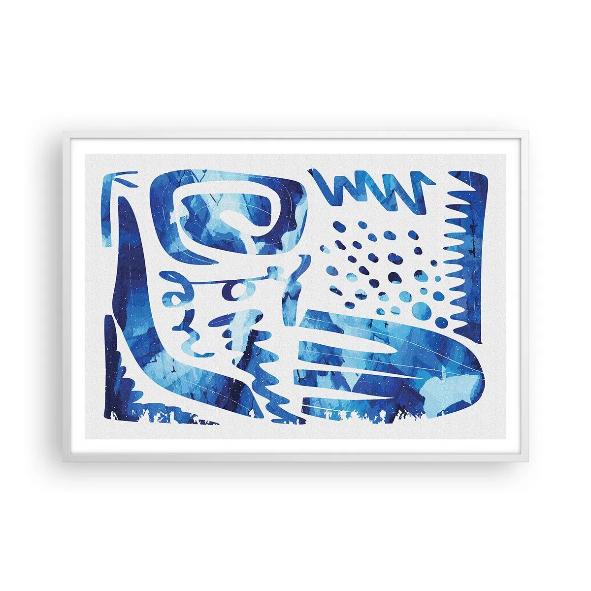 Pôster em moldura branca - Voltar às raízes - 100x70 cm