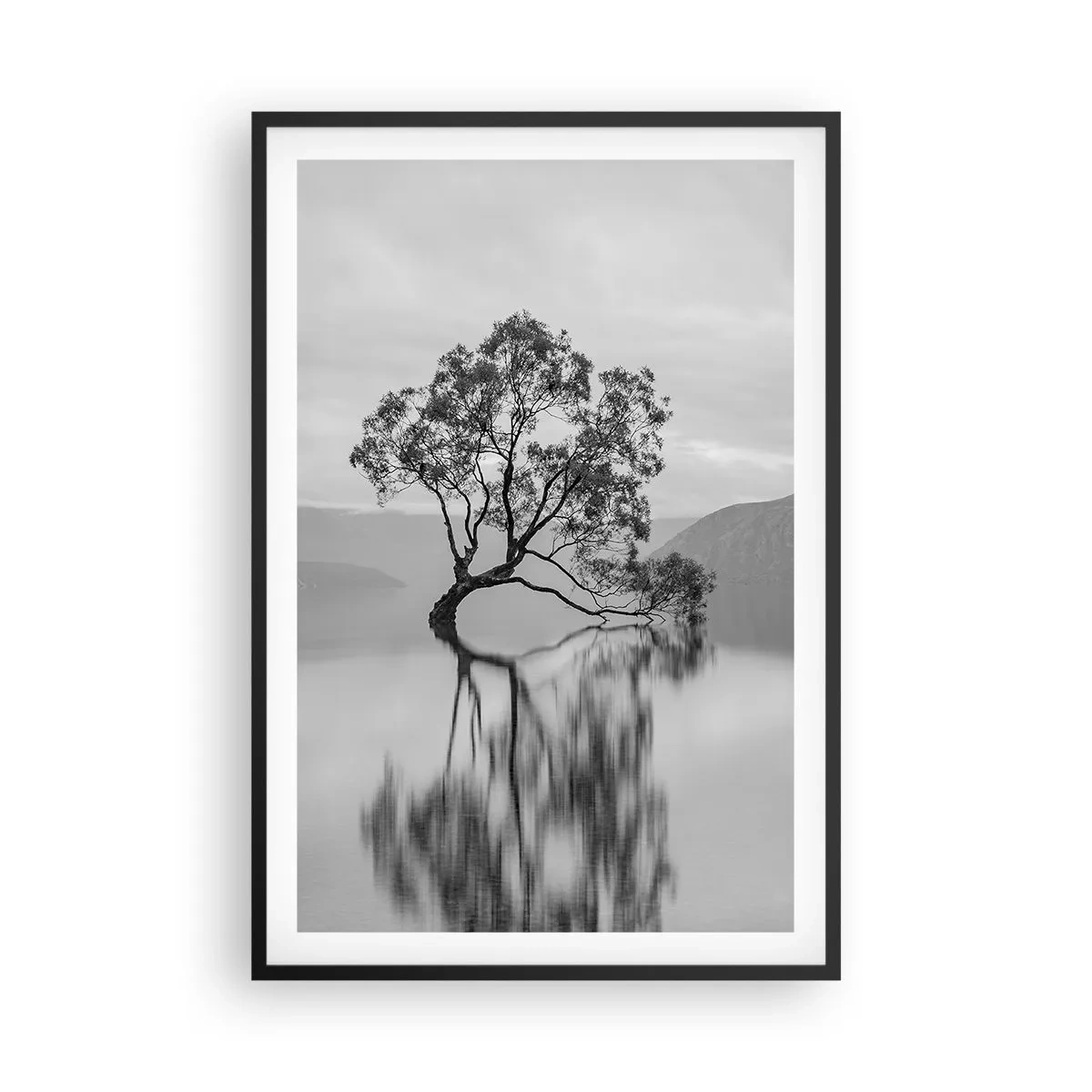 Pôster com moldura preta - Existe um país assim - 61x91 cm