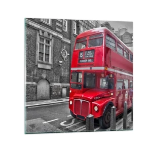 Quadro em vidro - Sempre o mesmo - 70x70 cm