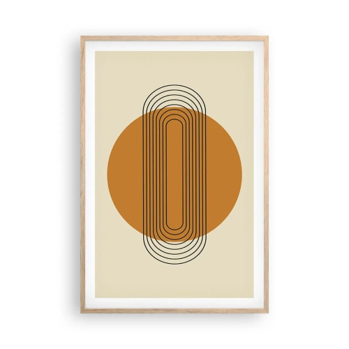 Pôster com moldura de carvalho claro - O plano perfeito - 61x91 cm