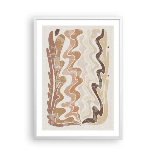 Pôster em moldura branca - Boa energia – boas emoções - 50x70 cm