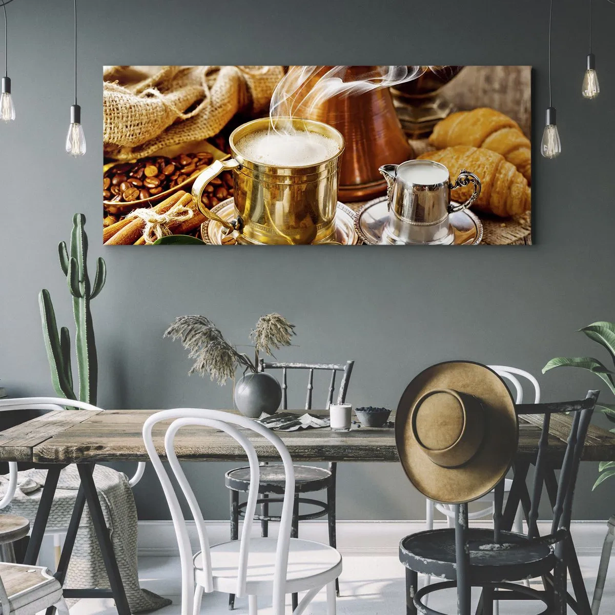 Quadro em tela - Bons dias! - 100x40 cm