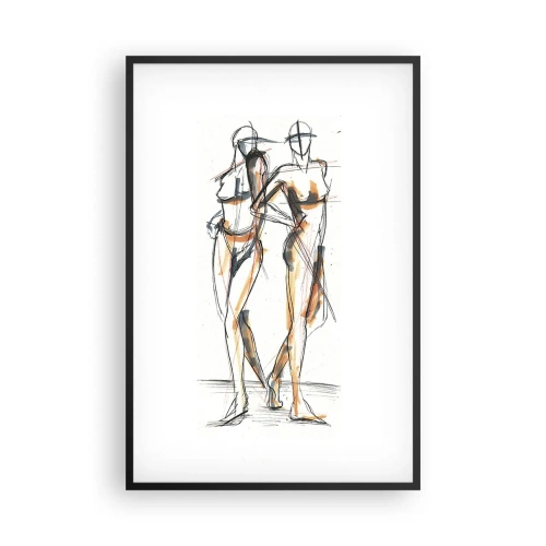 Pôster com moldura preta - Um estudo do encanto - 61x91 cm