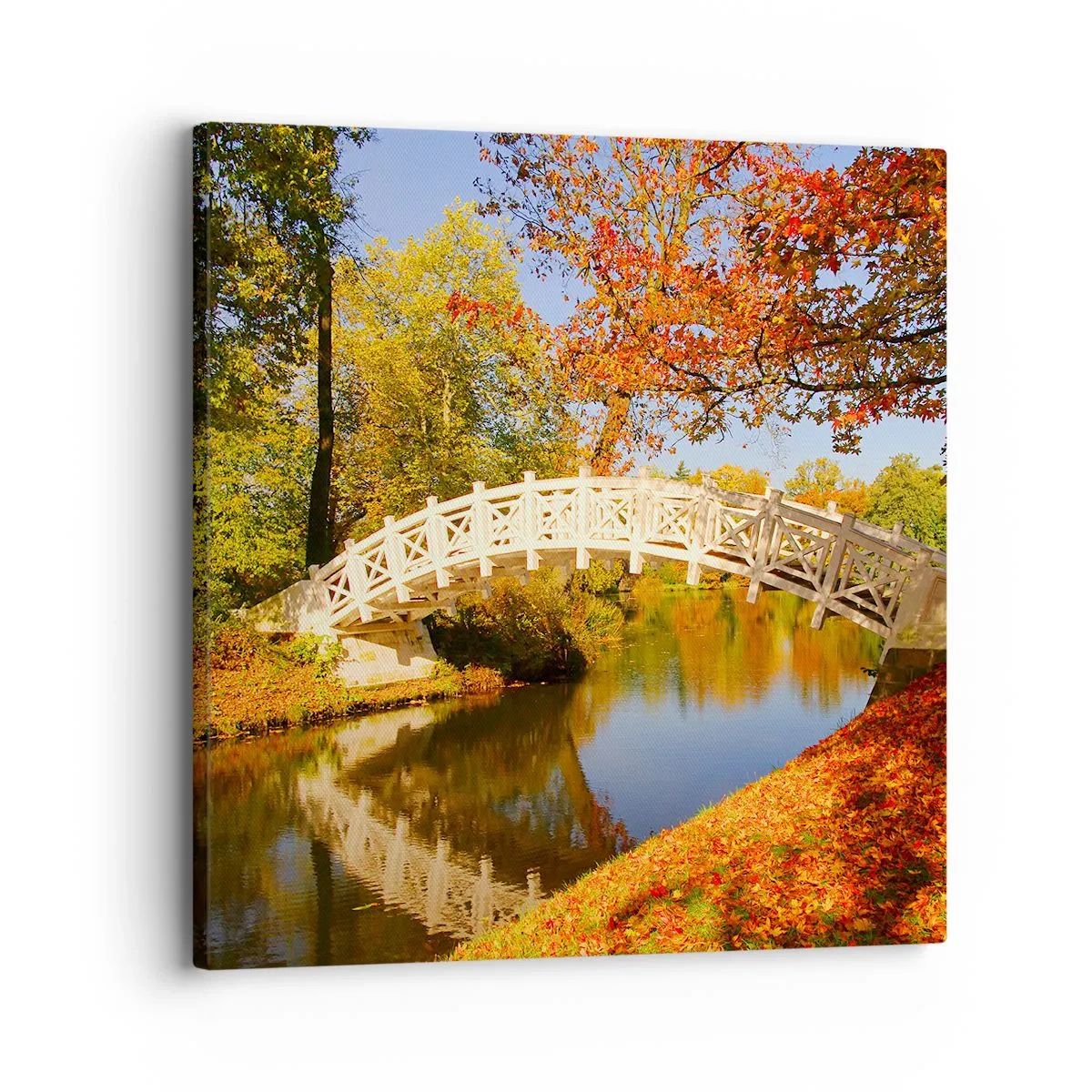 Quadro em tela - Na ponte branca dos suspiros - 30x30 cm