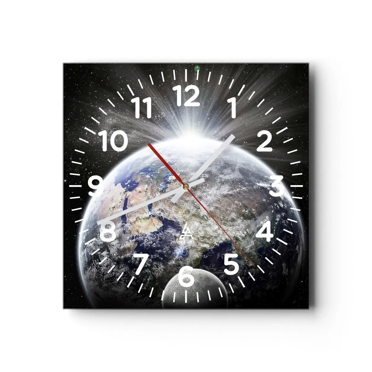 Relógio de parede - Relógio em vidro - Em pleno esplendor - 40x40 cm